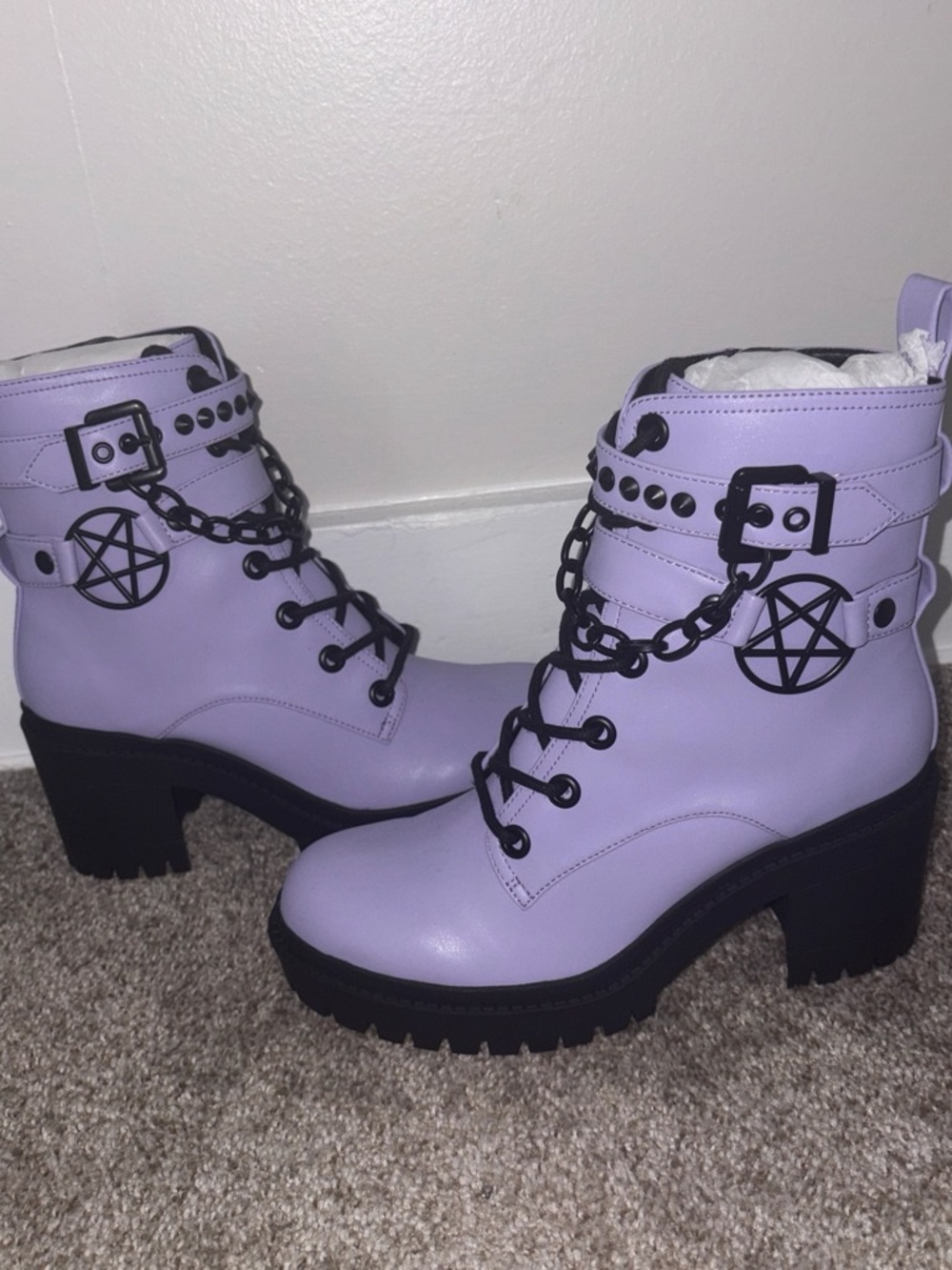 BRAND NEW Blackcraft Cult Purple Lilith Boots